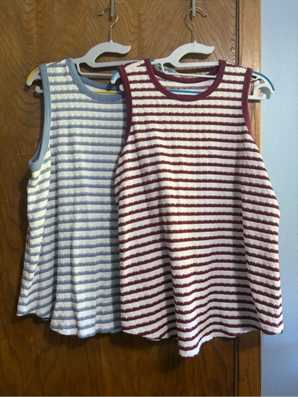 Maurices 0X set of 2 Jacquard Striped tank tops